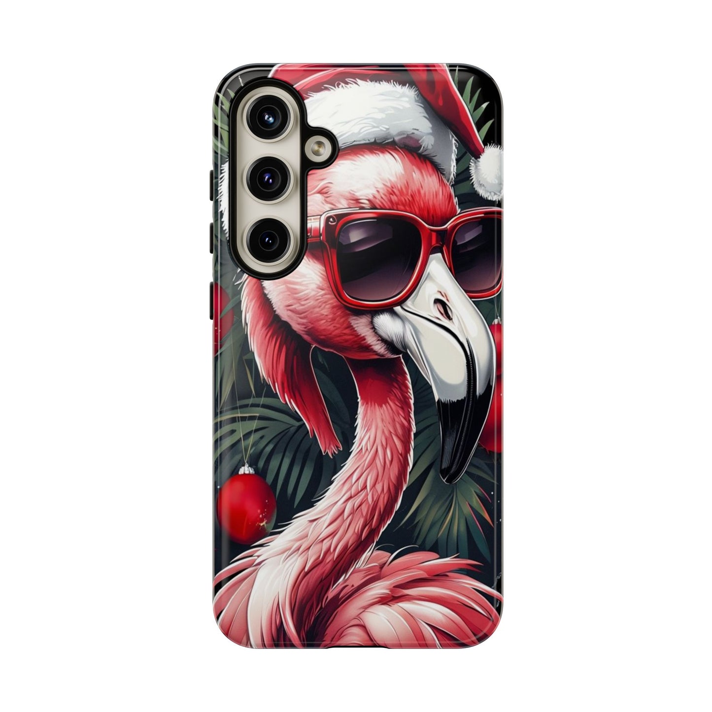 Festive Flamingo Holiday Phone Case