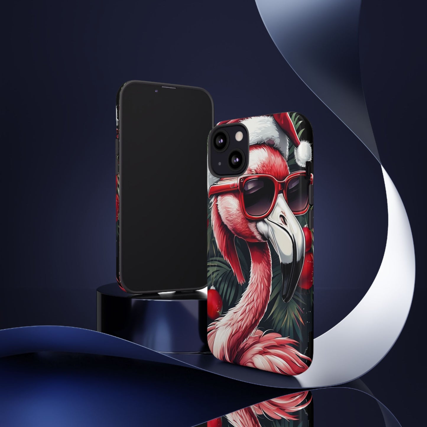 Festive Flamingo Holiday Phone Case