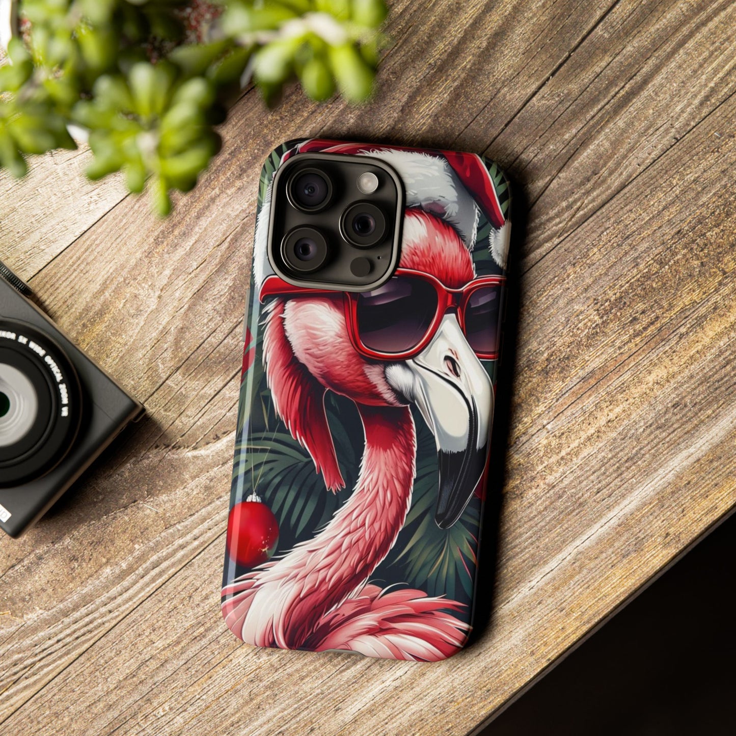 Festive Flamingo Holiday Phone Case