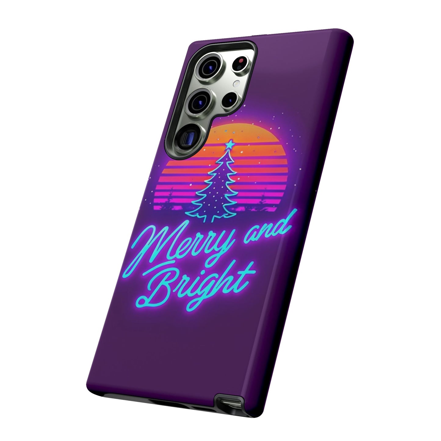 Merry and Bright Neon Phone Case