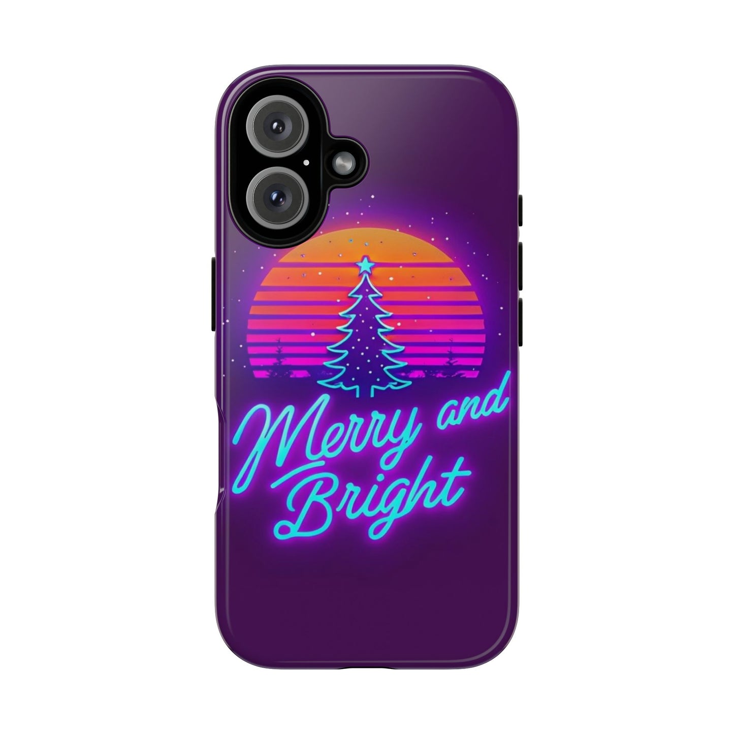 Merry and Bright Neon Phone Case