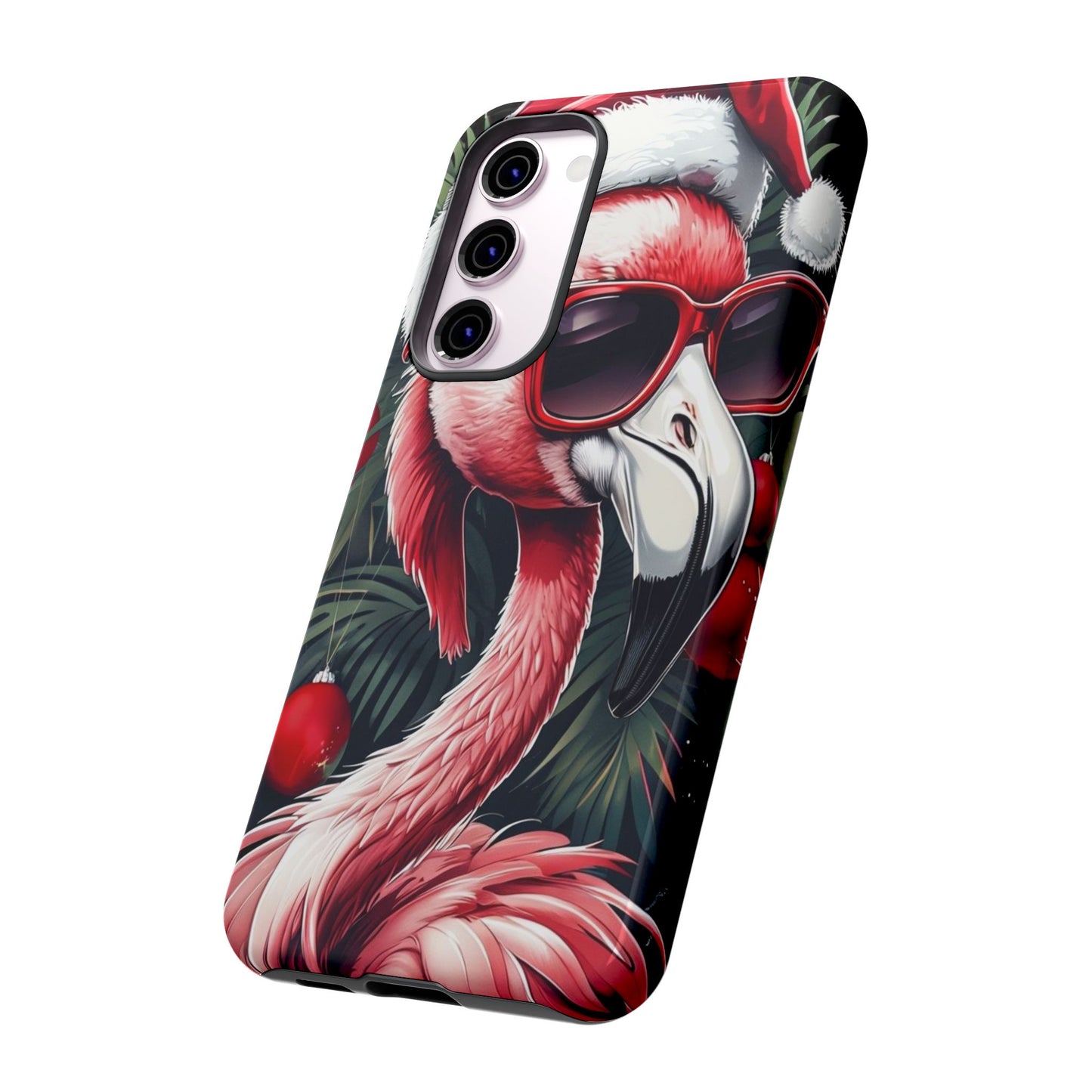 Festive Flamingo Holiday Phone Case