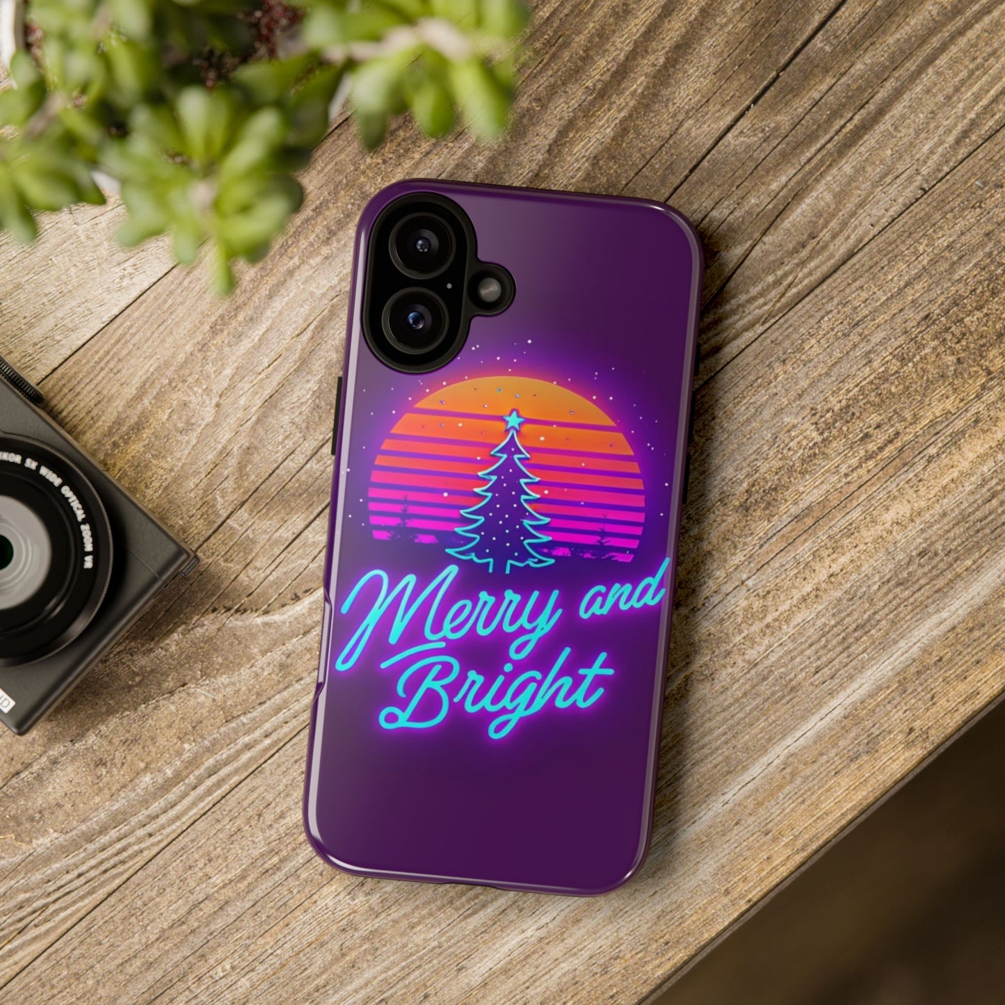 Merry and Bright Neon Phone Case