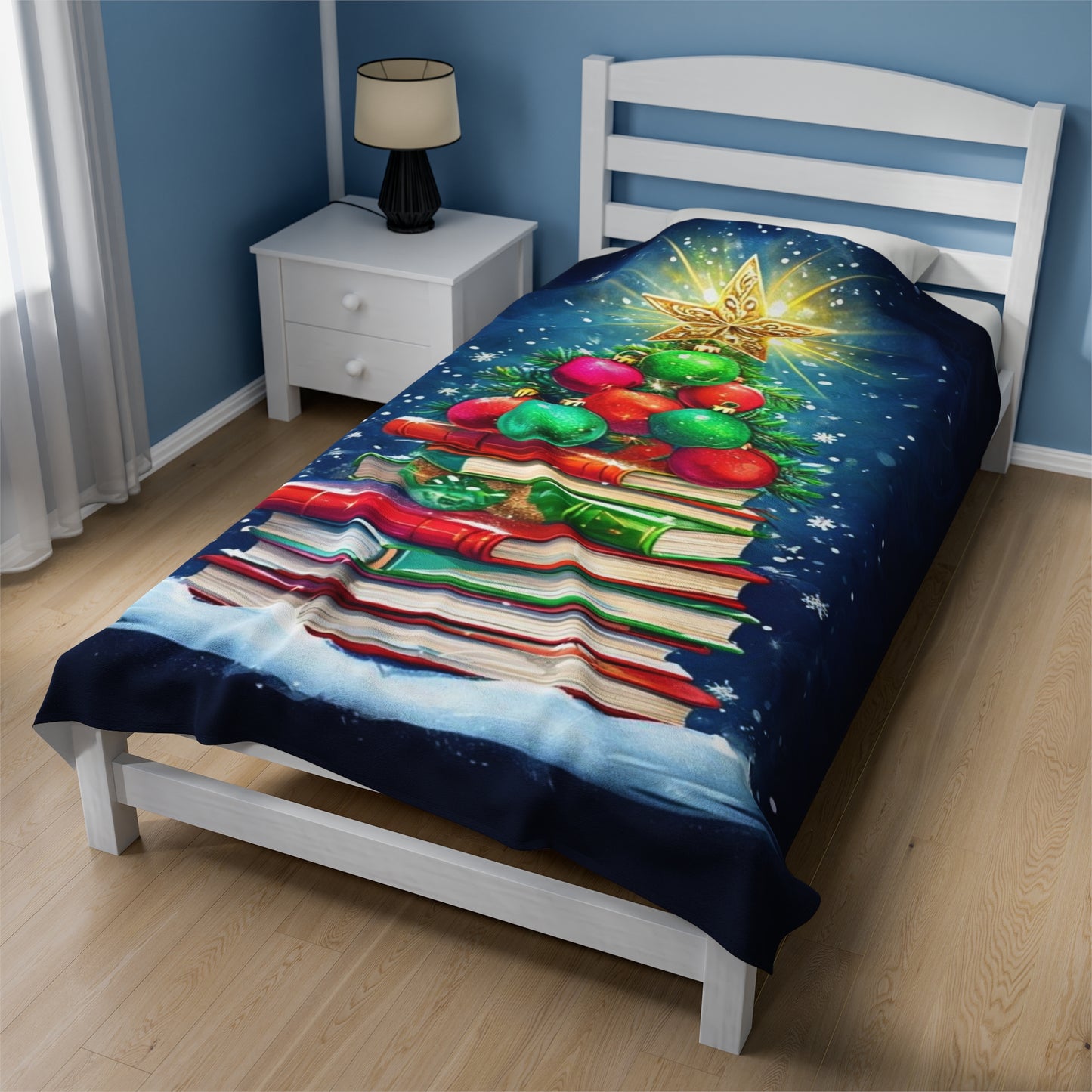 Whimsical Christmas Tree Blanket