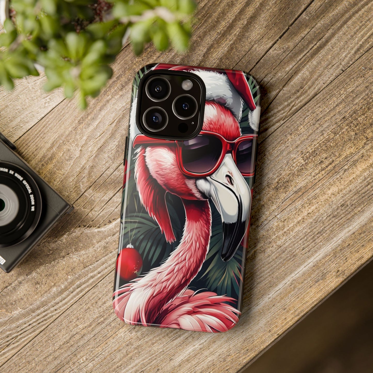 Festive Flamingo Holiday Phone Case