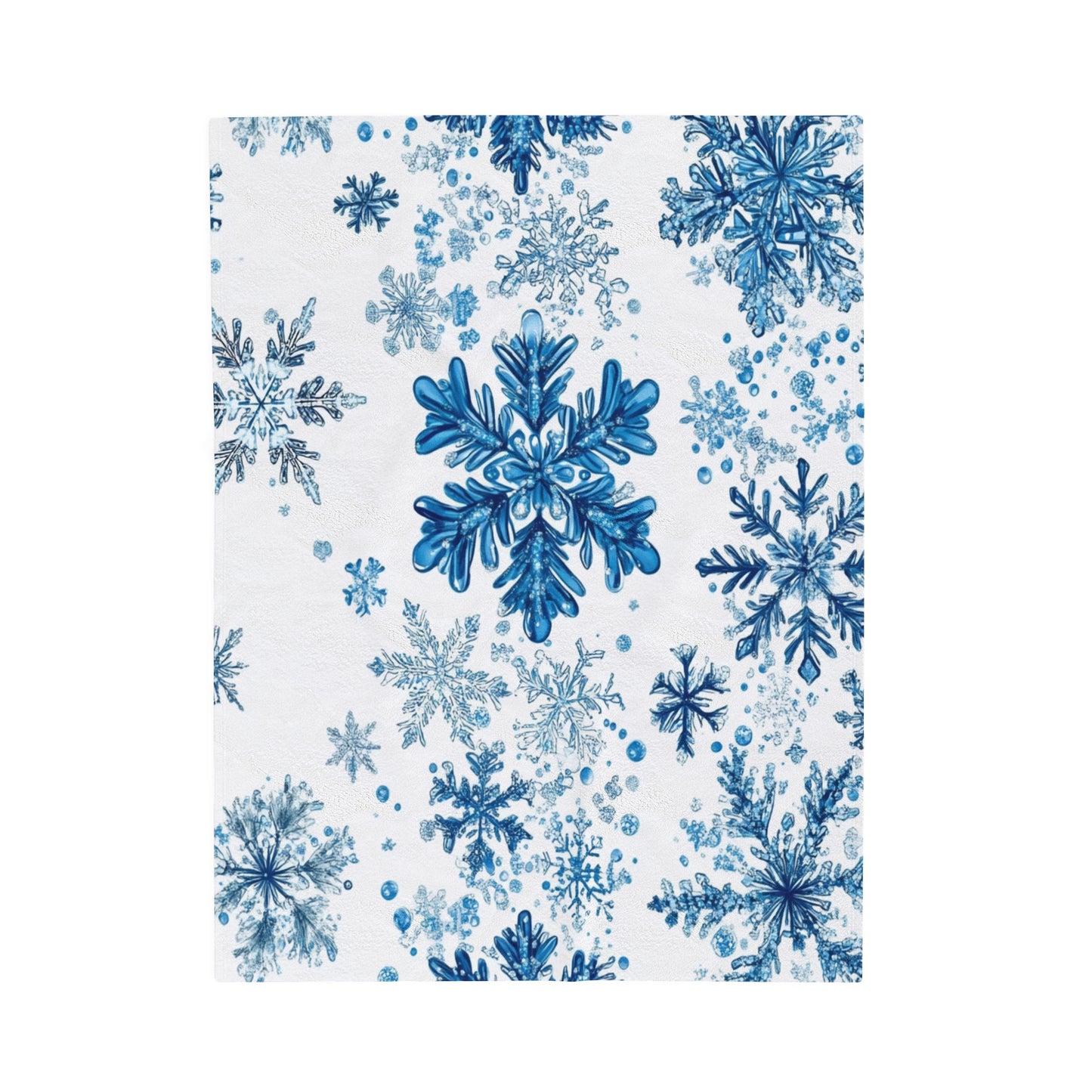 Blue Snowflake Blanket