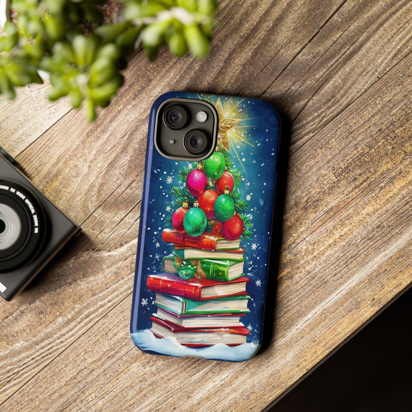 Cute Christmas Books Phone Case