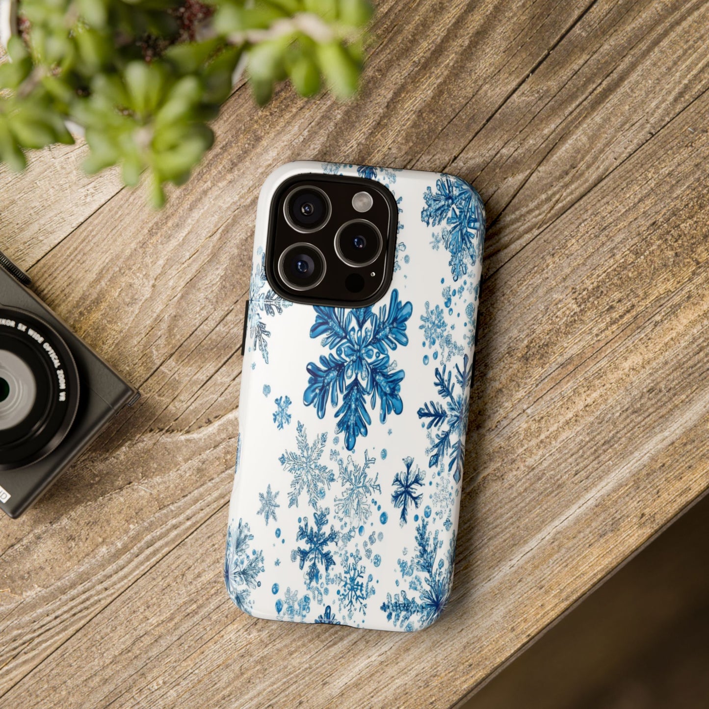 Blue Snowflake Phone Case