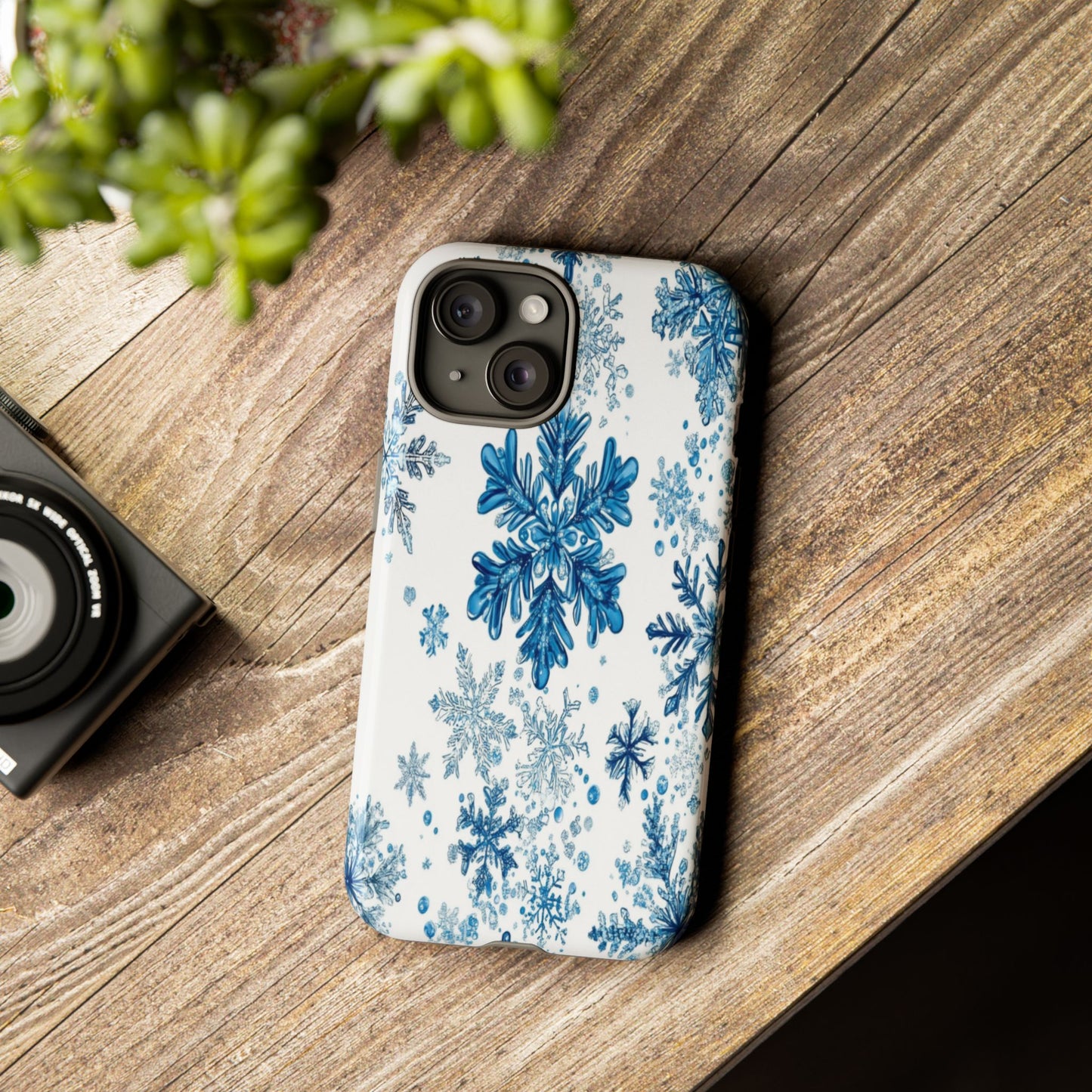 Blue Snowflake Phone Case