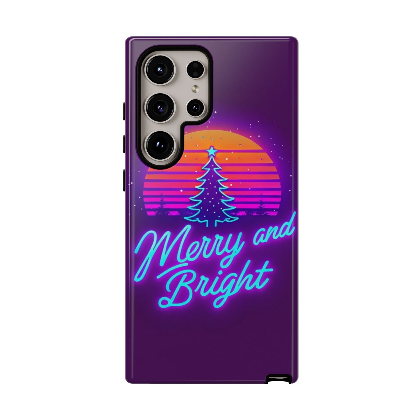 Merry and Bright Neon Phone Case