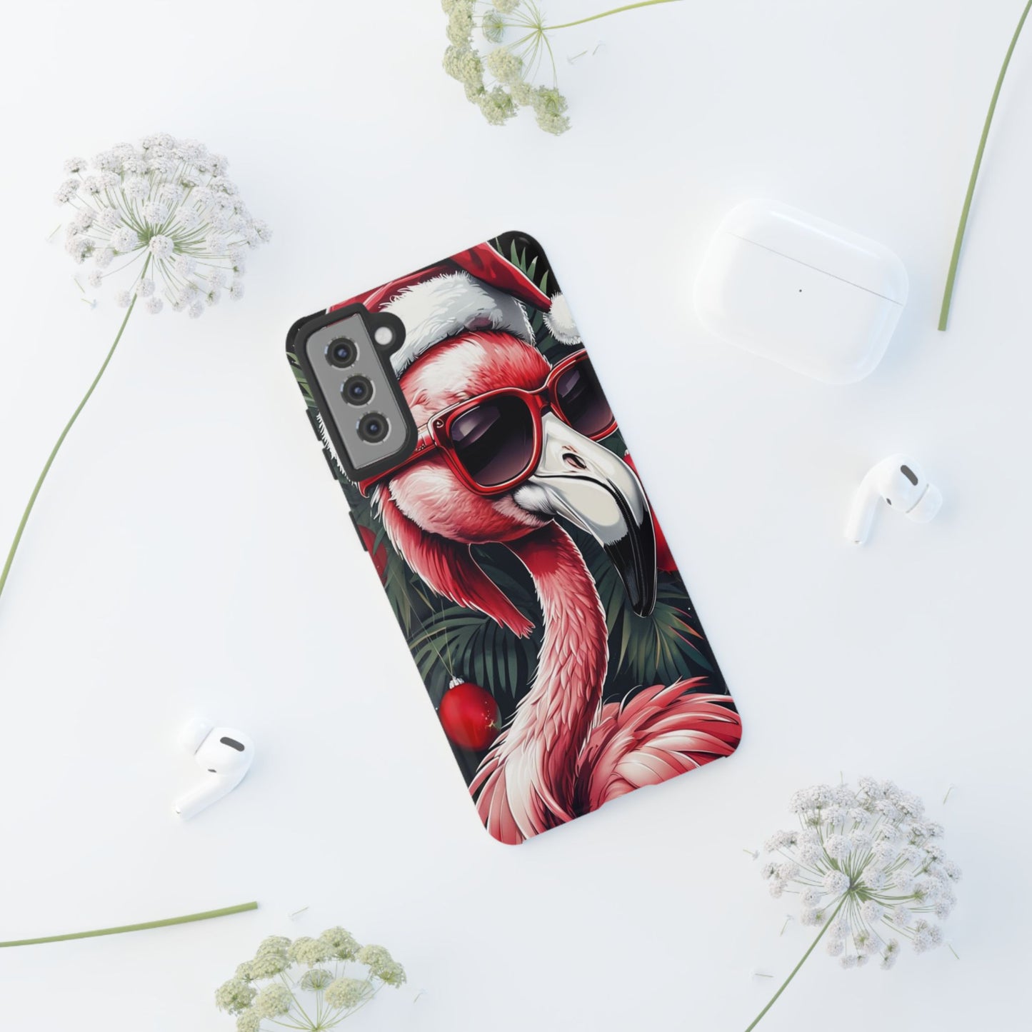 Festive Flamingo Holiday Phone Case