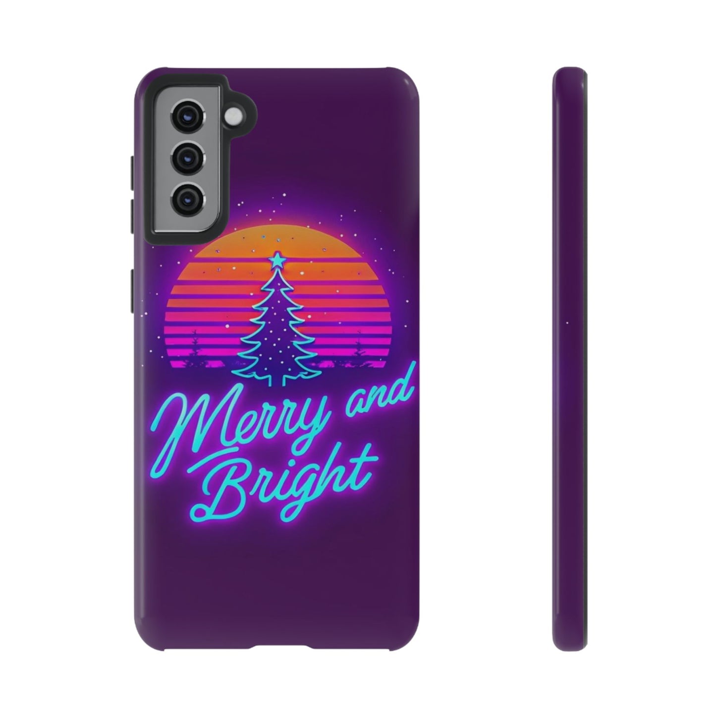 Merry and Bright Neon Phone Case