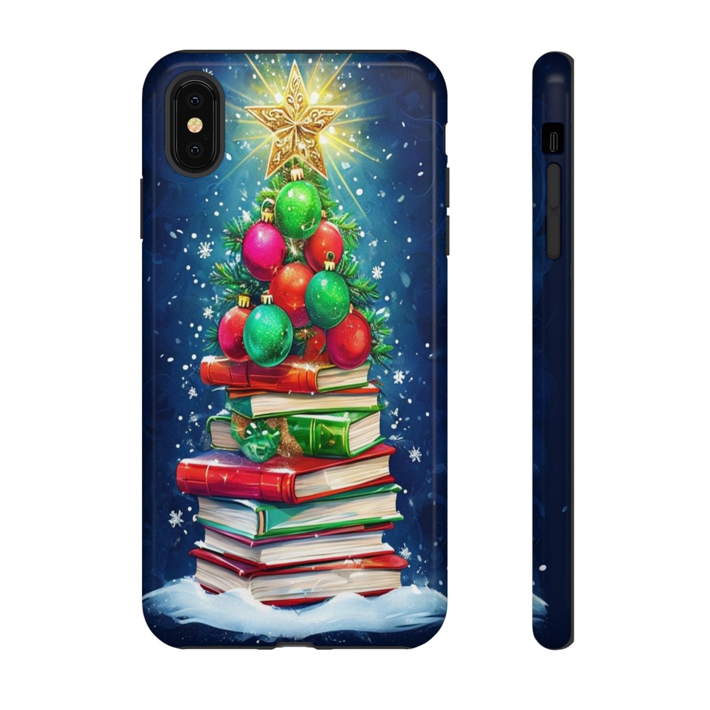 Cute Christmas Books Phone Case