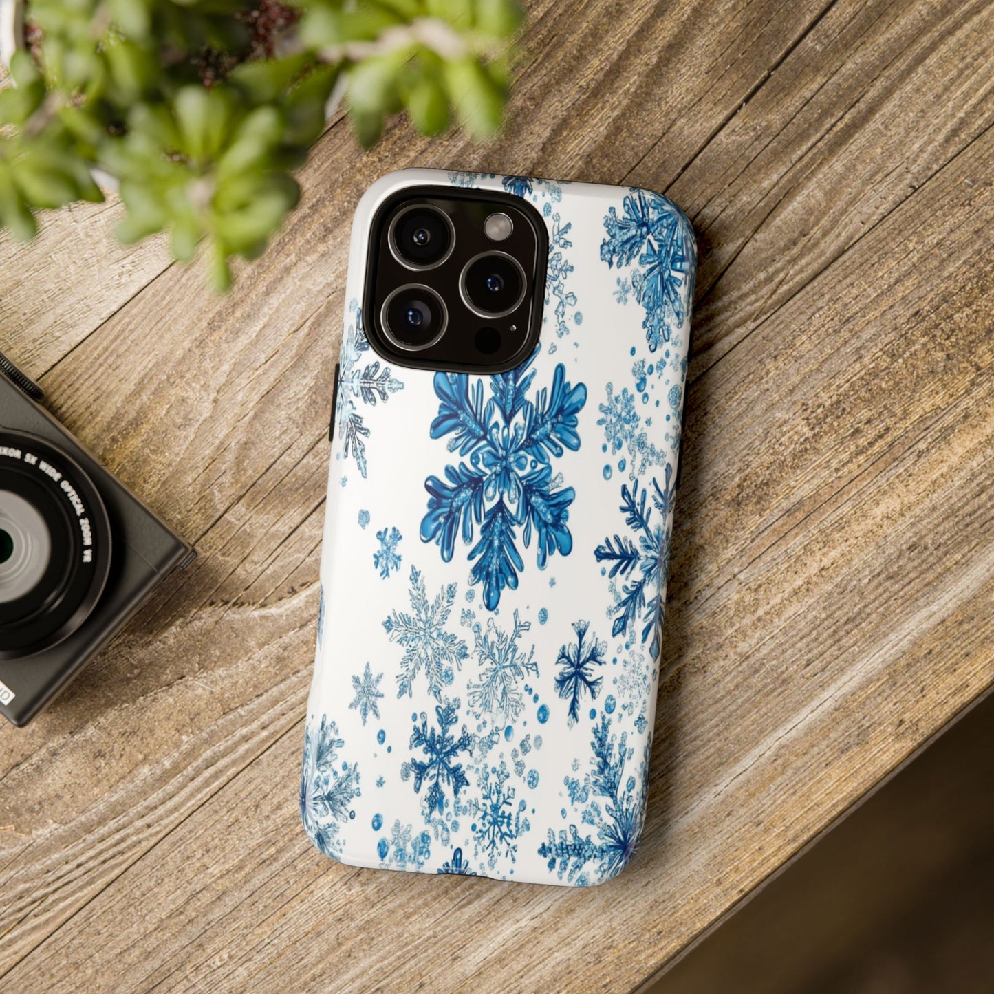 Blue Snowflake Phone Case