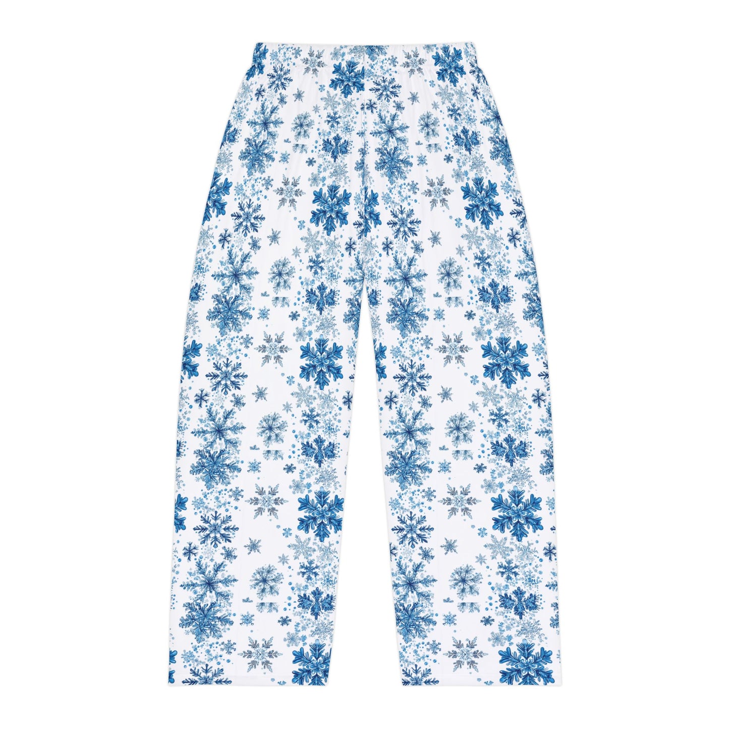 Blue Snowflake Men's Pajama Pants (AOP)