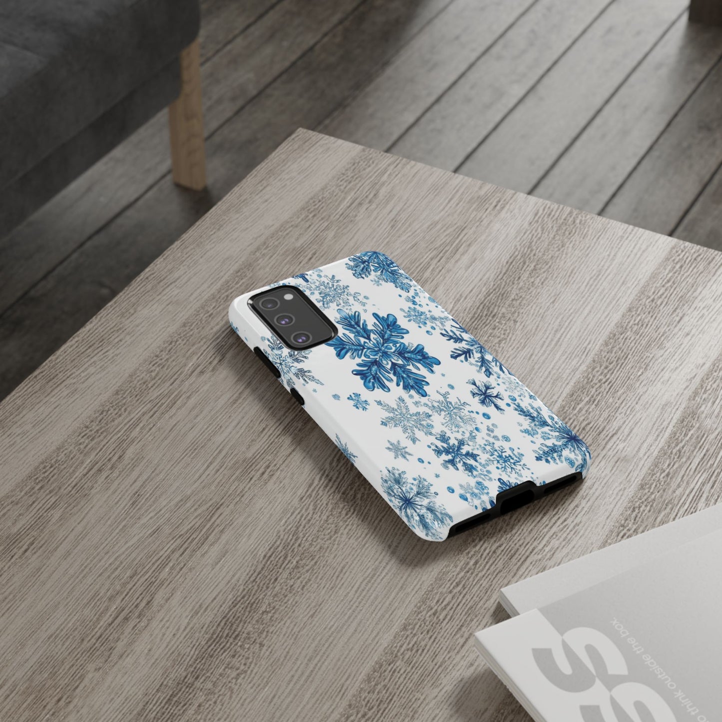 Blue Snowflake Phone Case