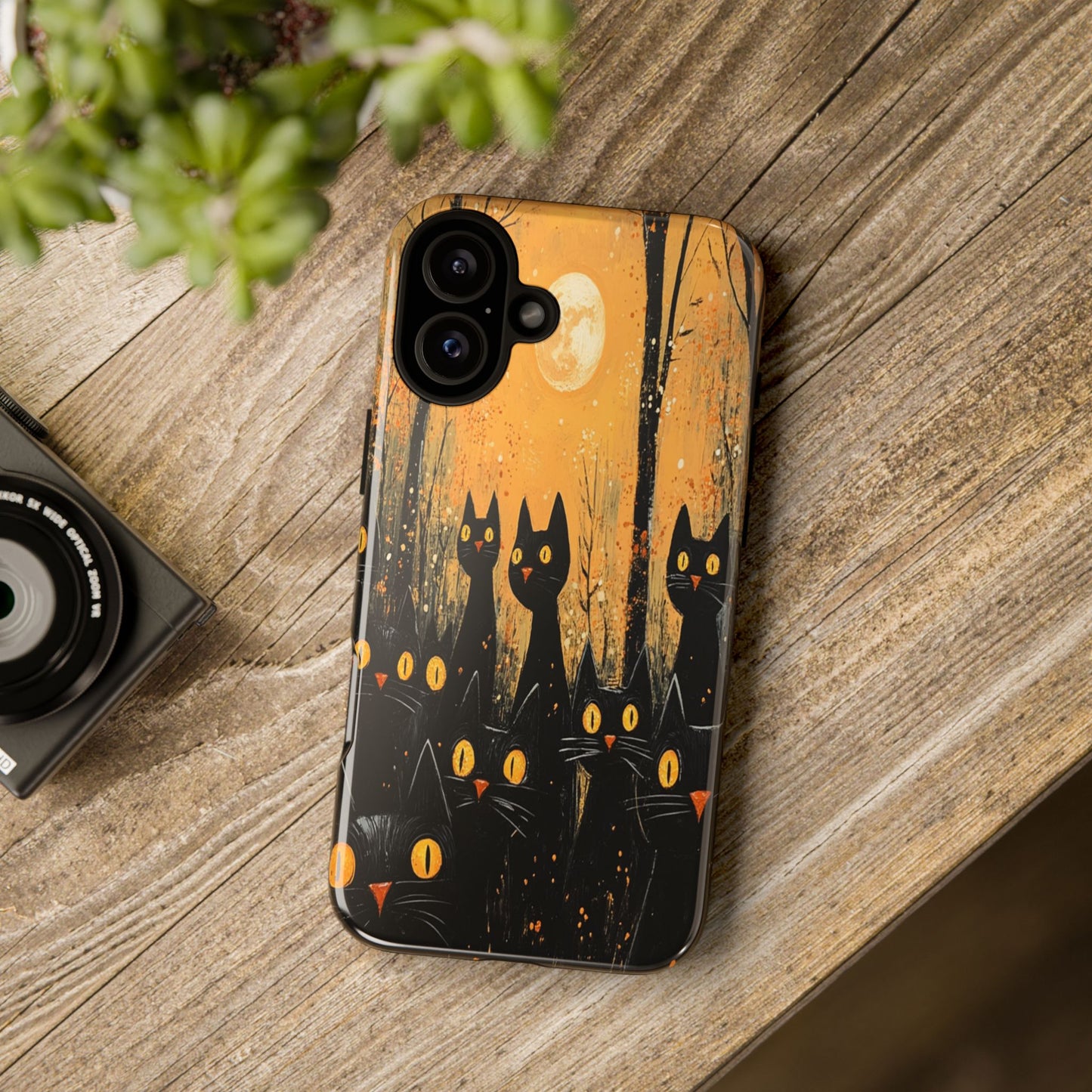 Midnight Whiskers Phone Case