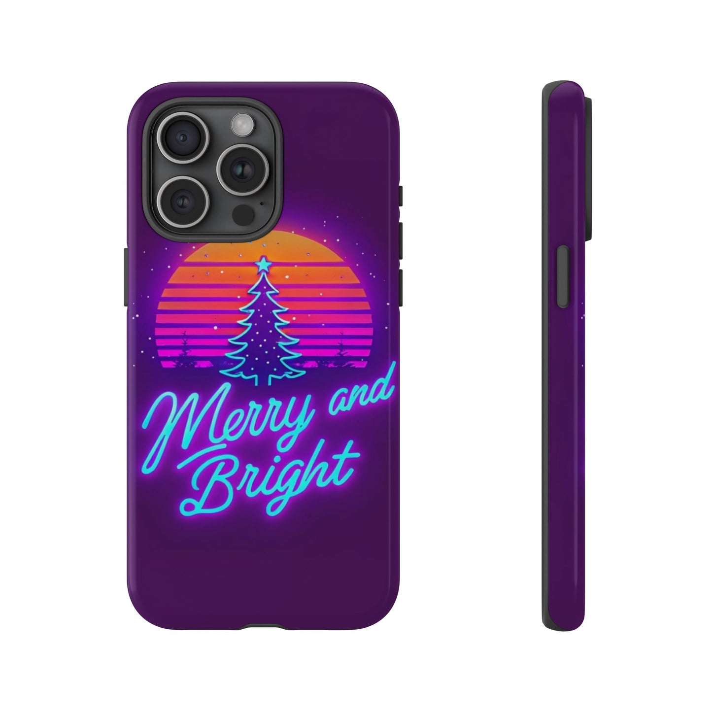 Merry and Bright Neon Phone Case