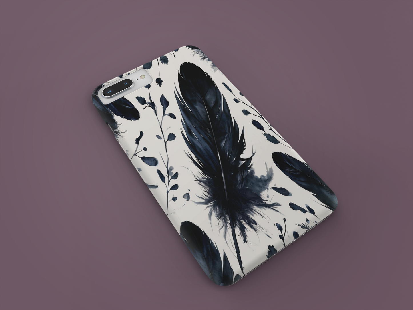 Raven Feather Phone Case