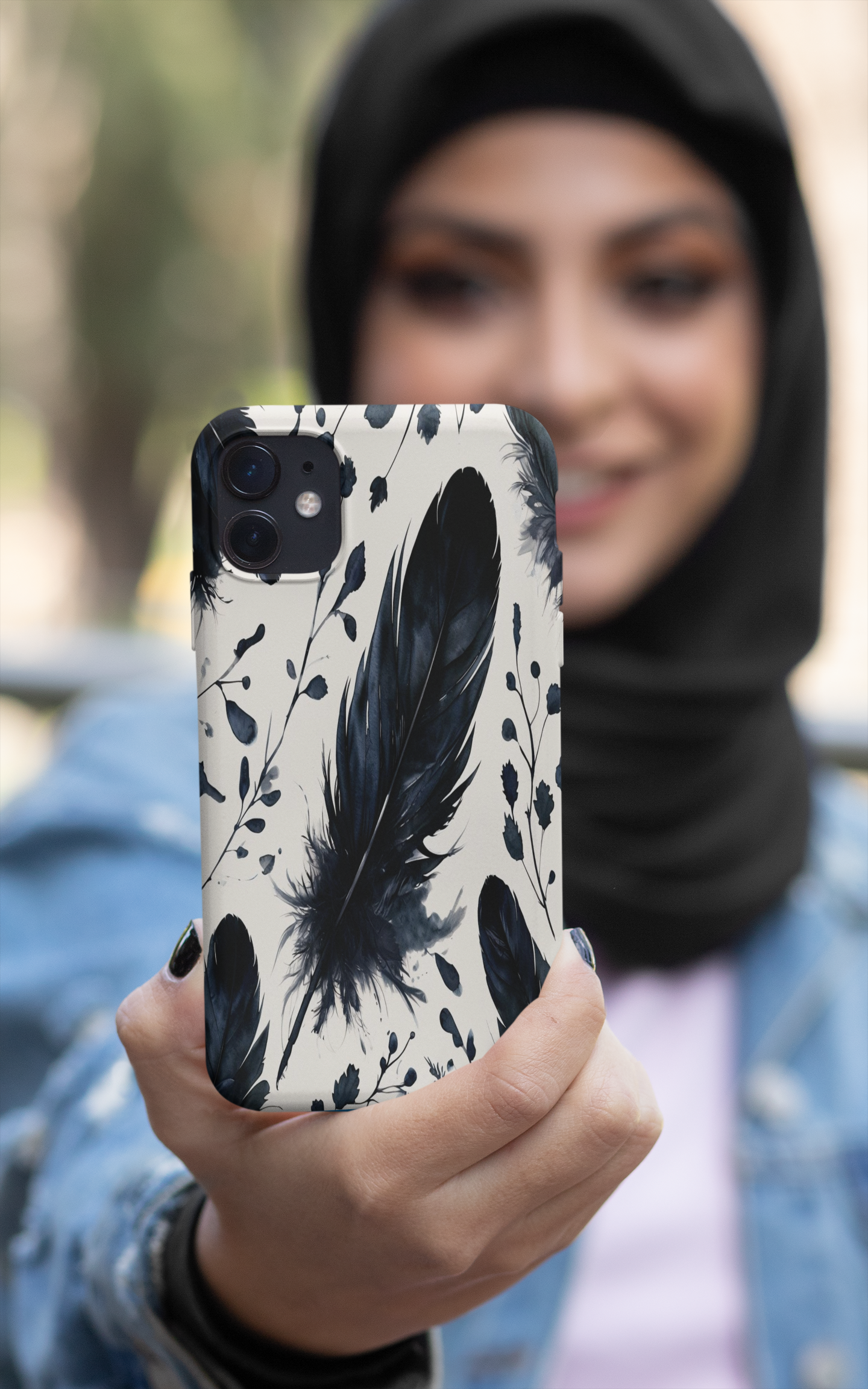 Raven Feather Phone Case