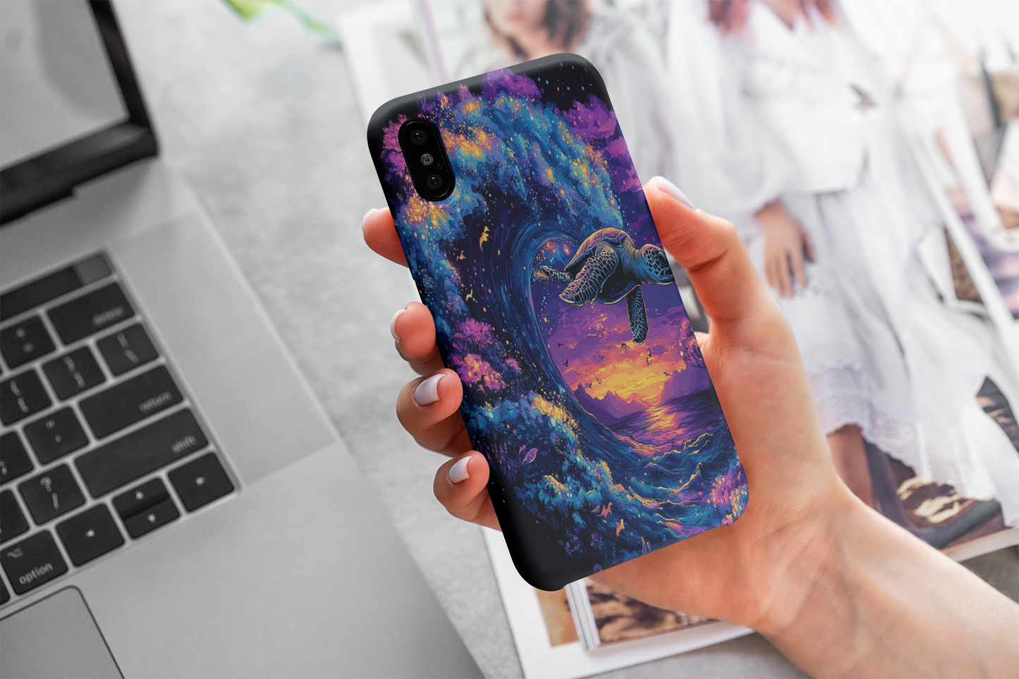 Cosmic Sea Turtle Tough Cases