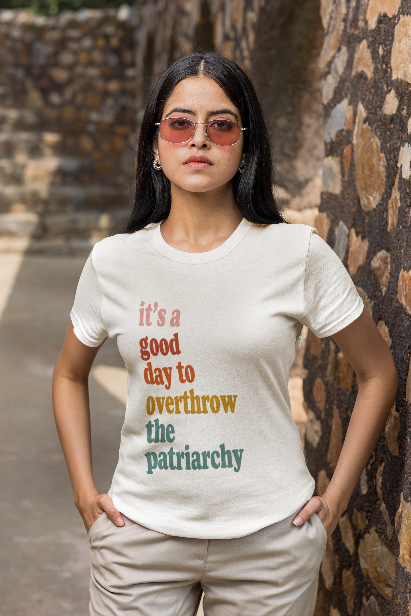 Overthrow the Patriarchy Midweight Cotton Tee