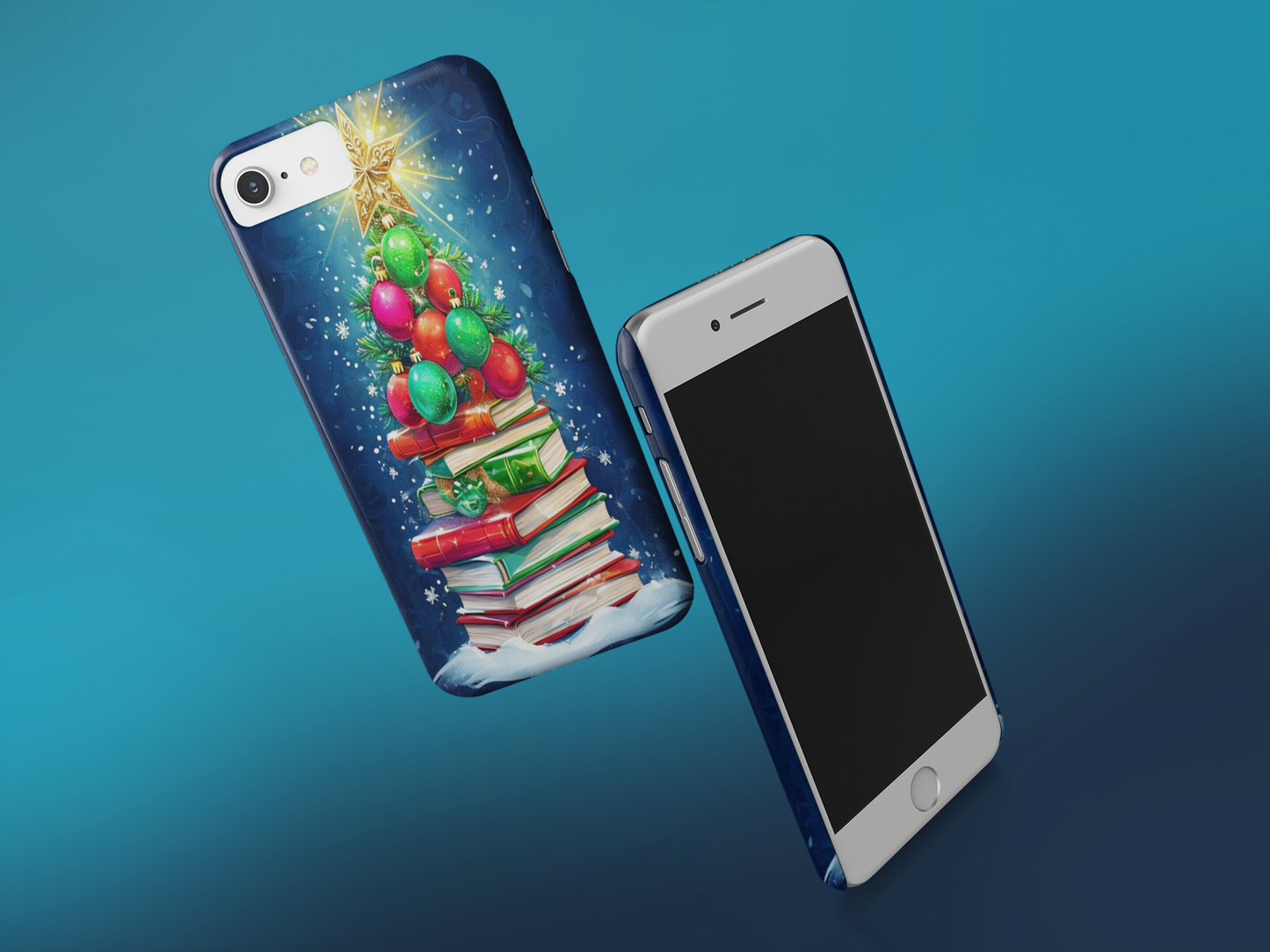 Cute Christmas Books Phone Case