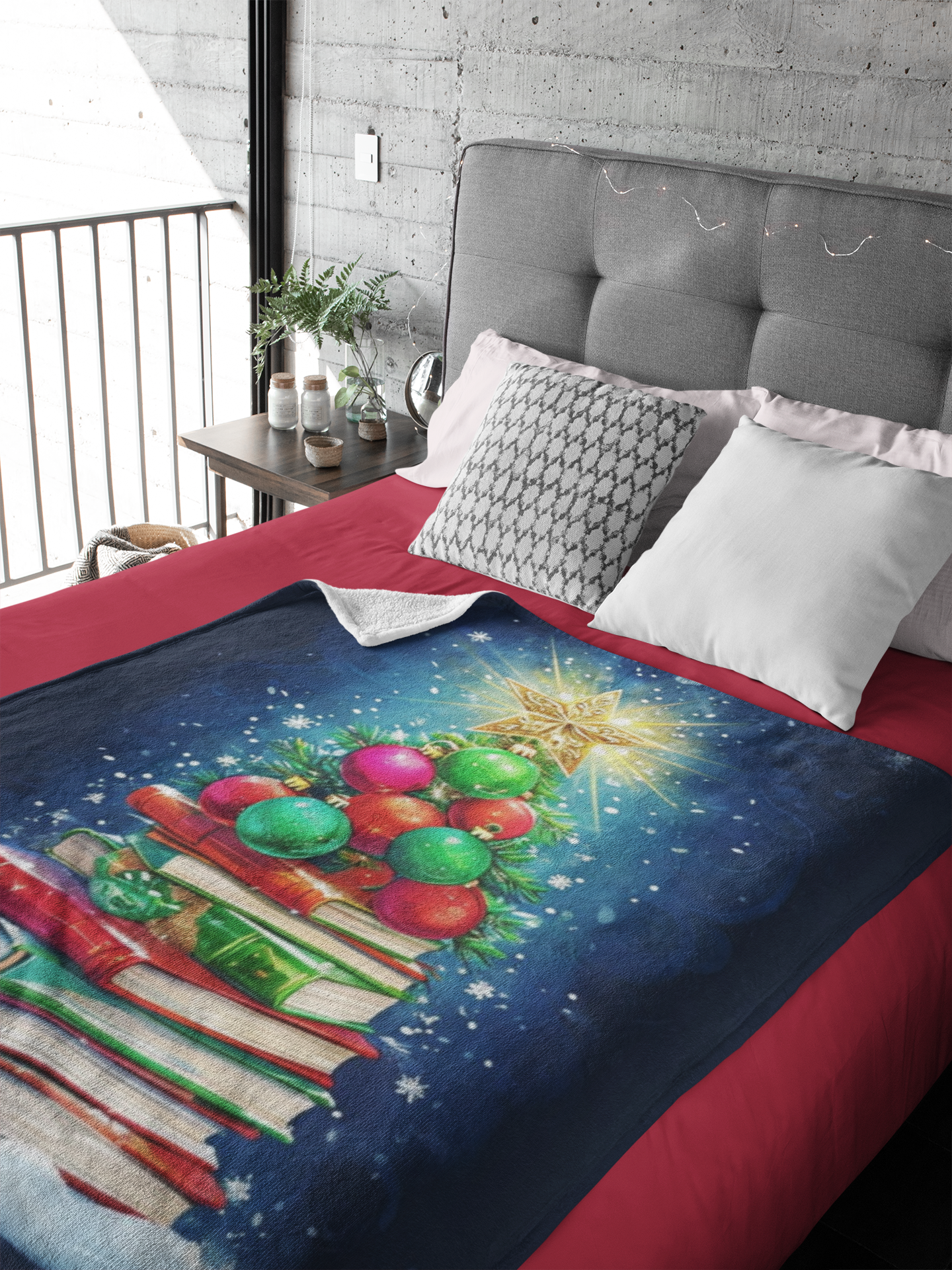 Whimsical Christmas Tree Blanket