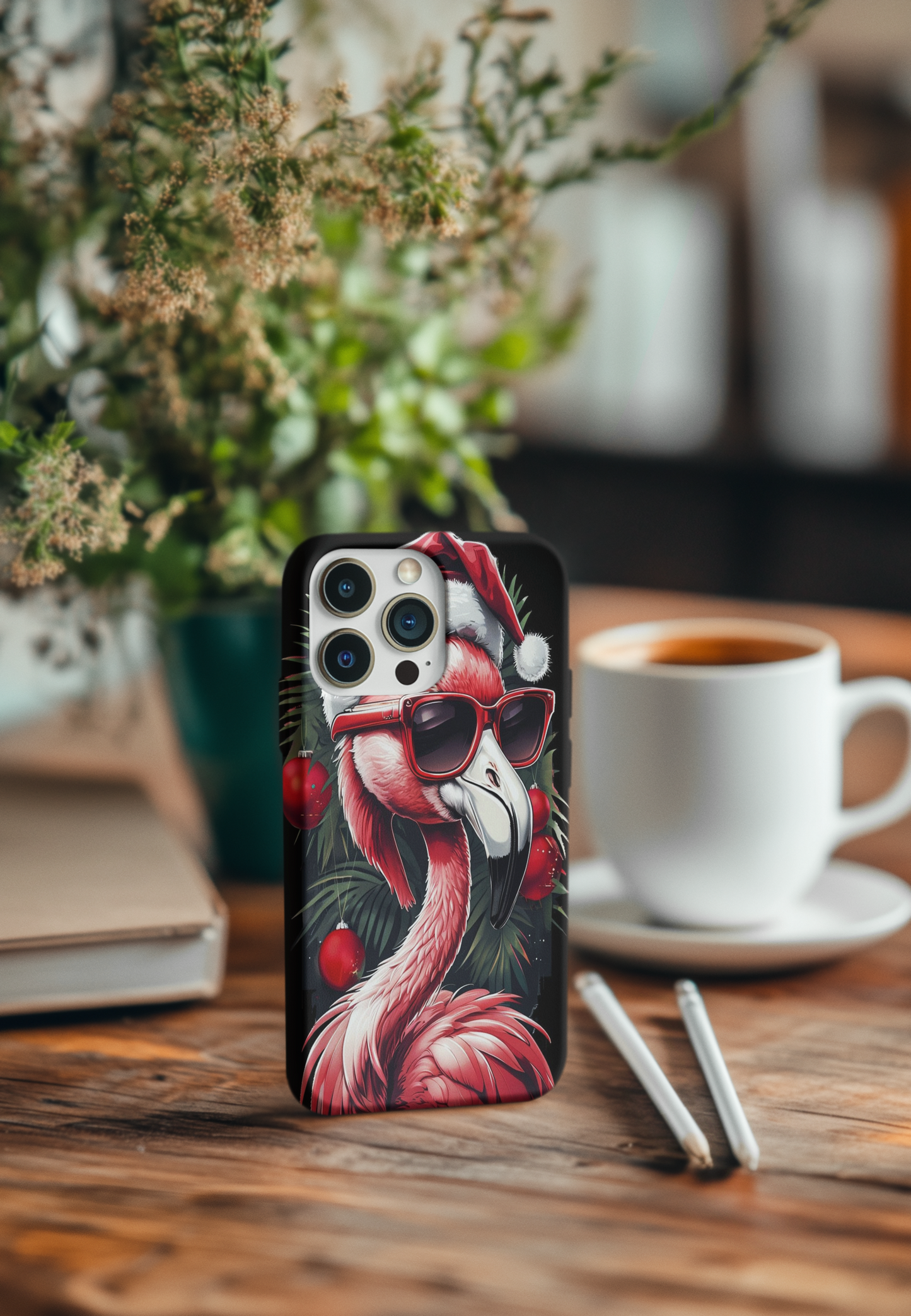 Festive Flamingo Holiday Phone Case