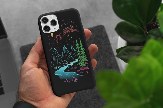 Phone Cases Neon Christmas Design