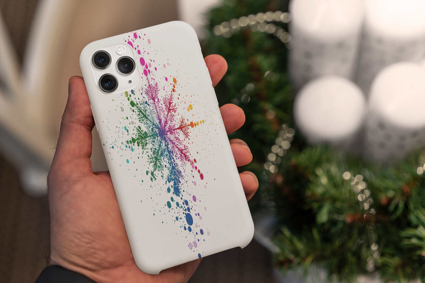 Beautiful Colorful Snowflake Design