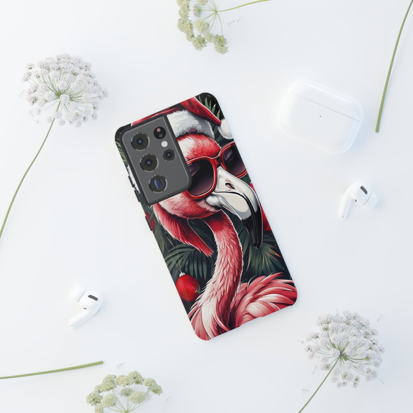 Festive Flamingo Holiday Phone Case