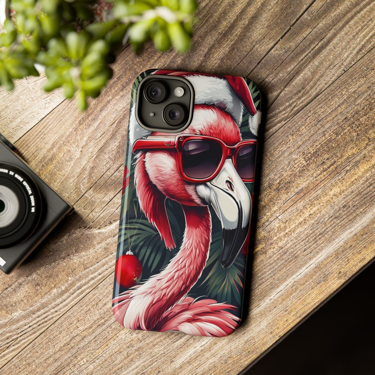 Festive Flamingo Holiday Phone Case