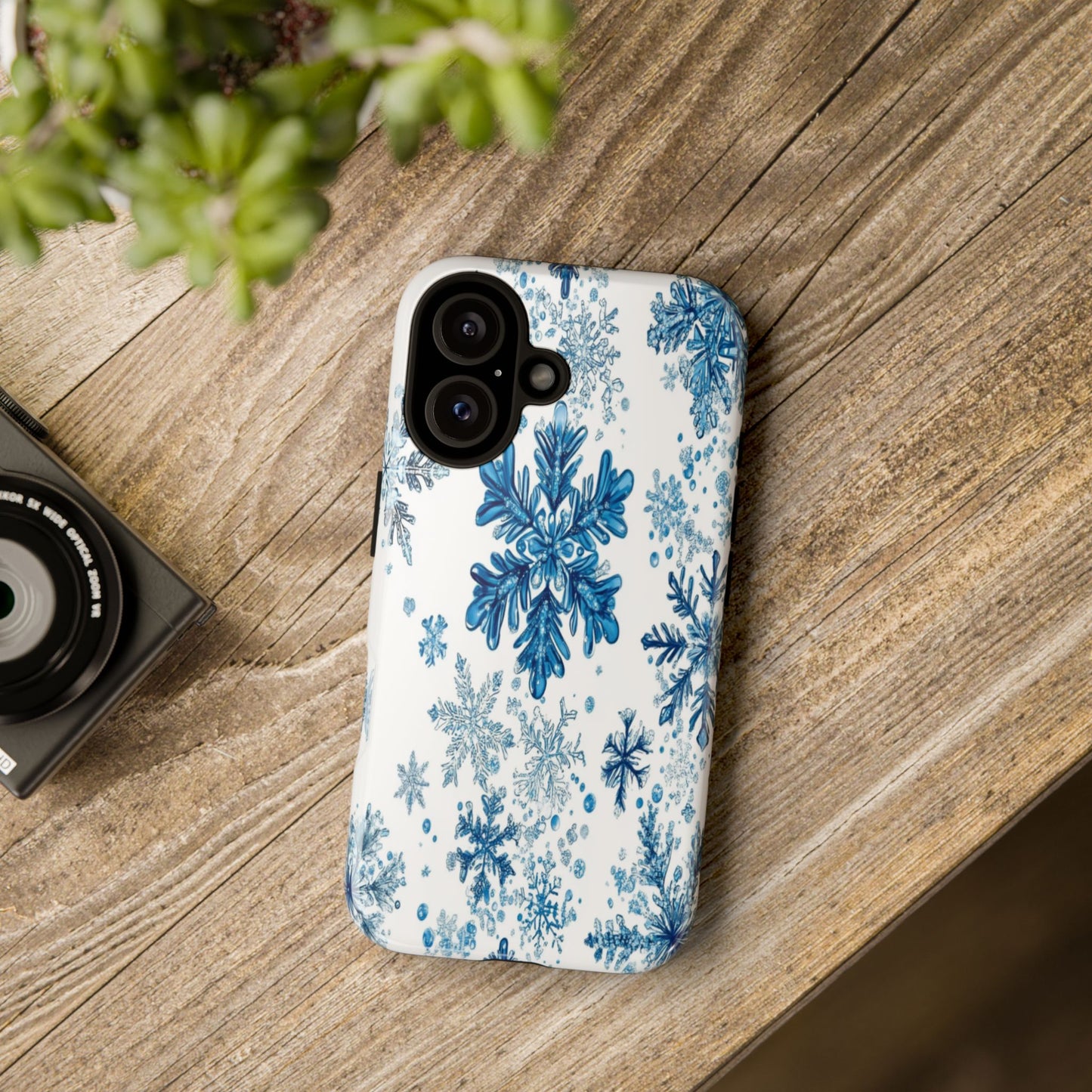 Blue Snowflake Phone Case