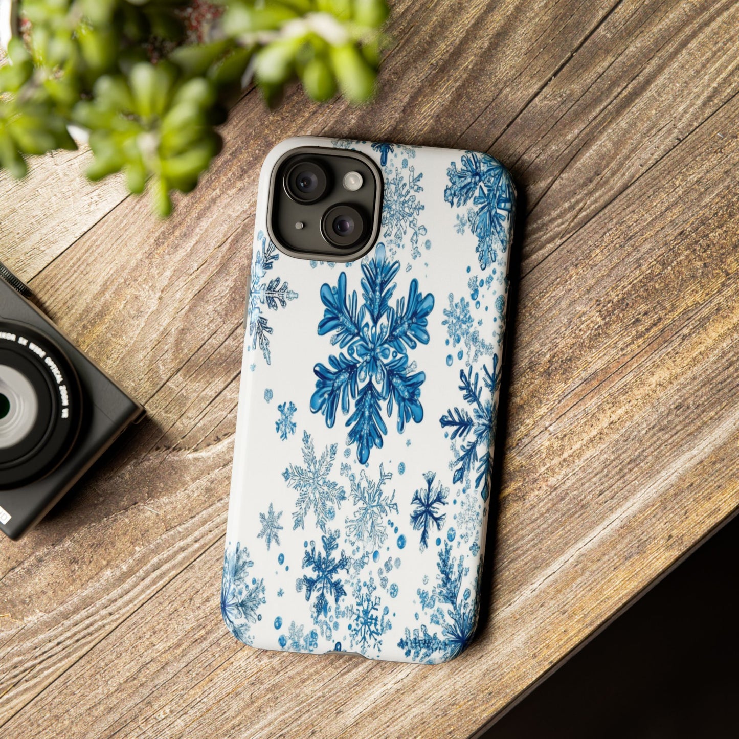 Blue Snowflake Phone Case