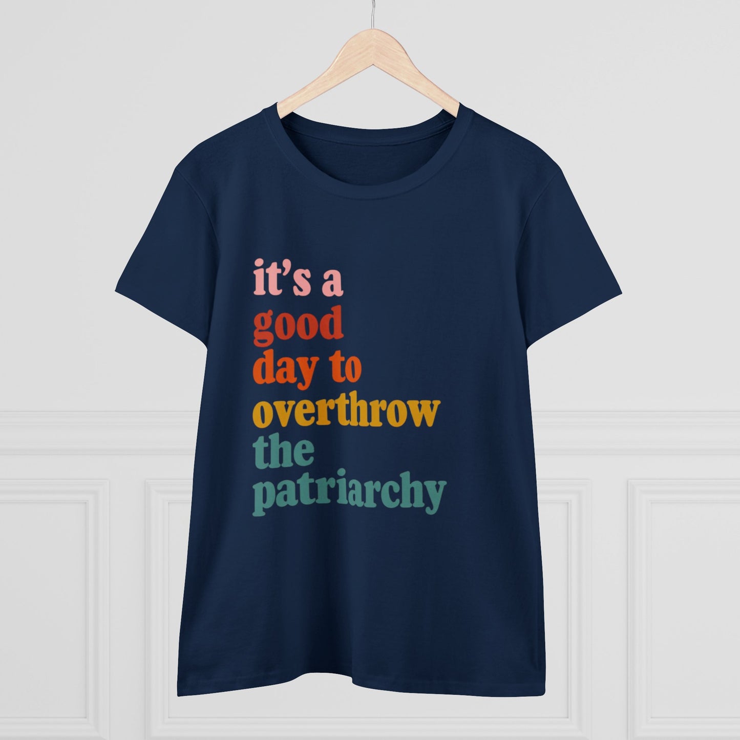 Overthrow the Patriarchy Midweight Cotton Tee