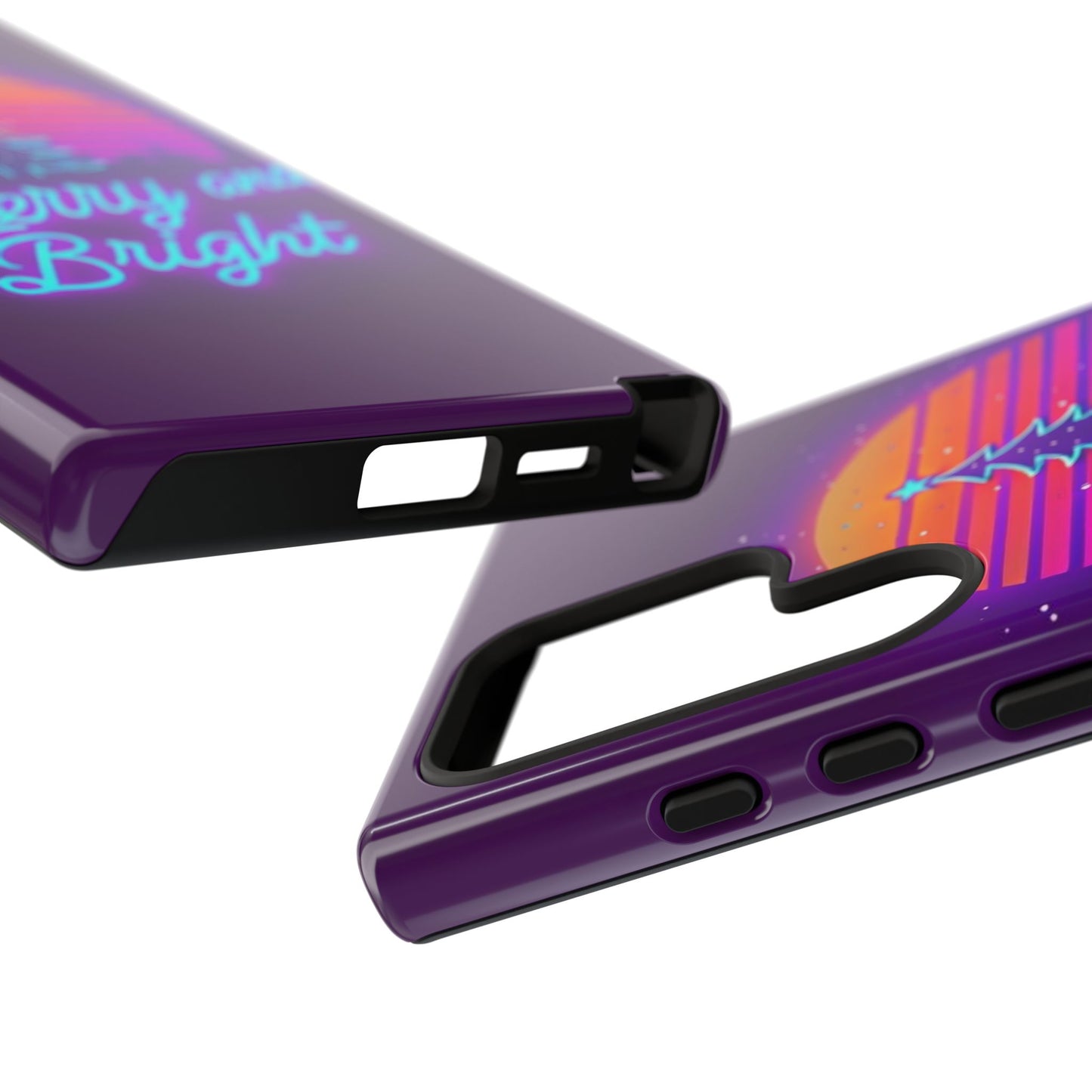 Merry and Bright Neon Phone Case