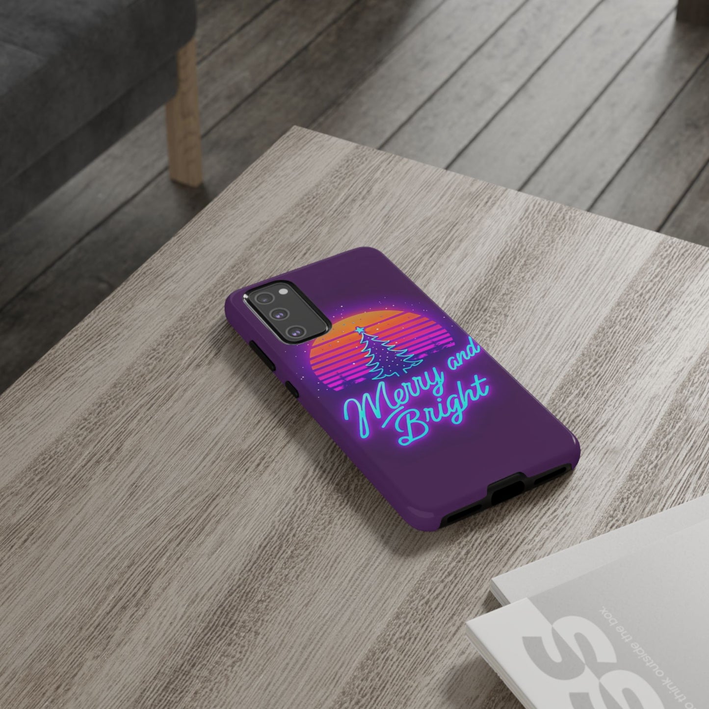 Merry and Bright Neon Phone Case