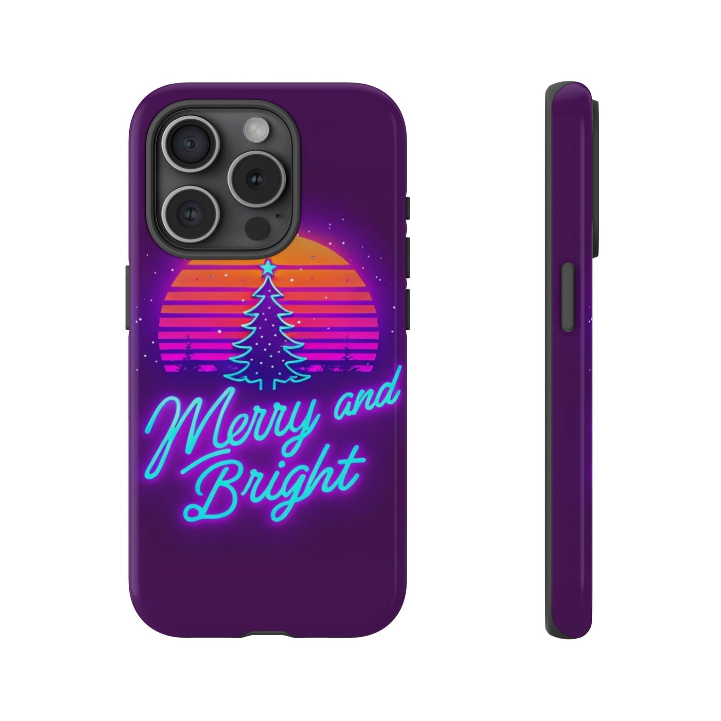 Merry and Bright Neon Phone Case