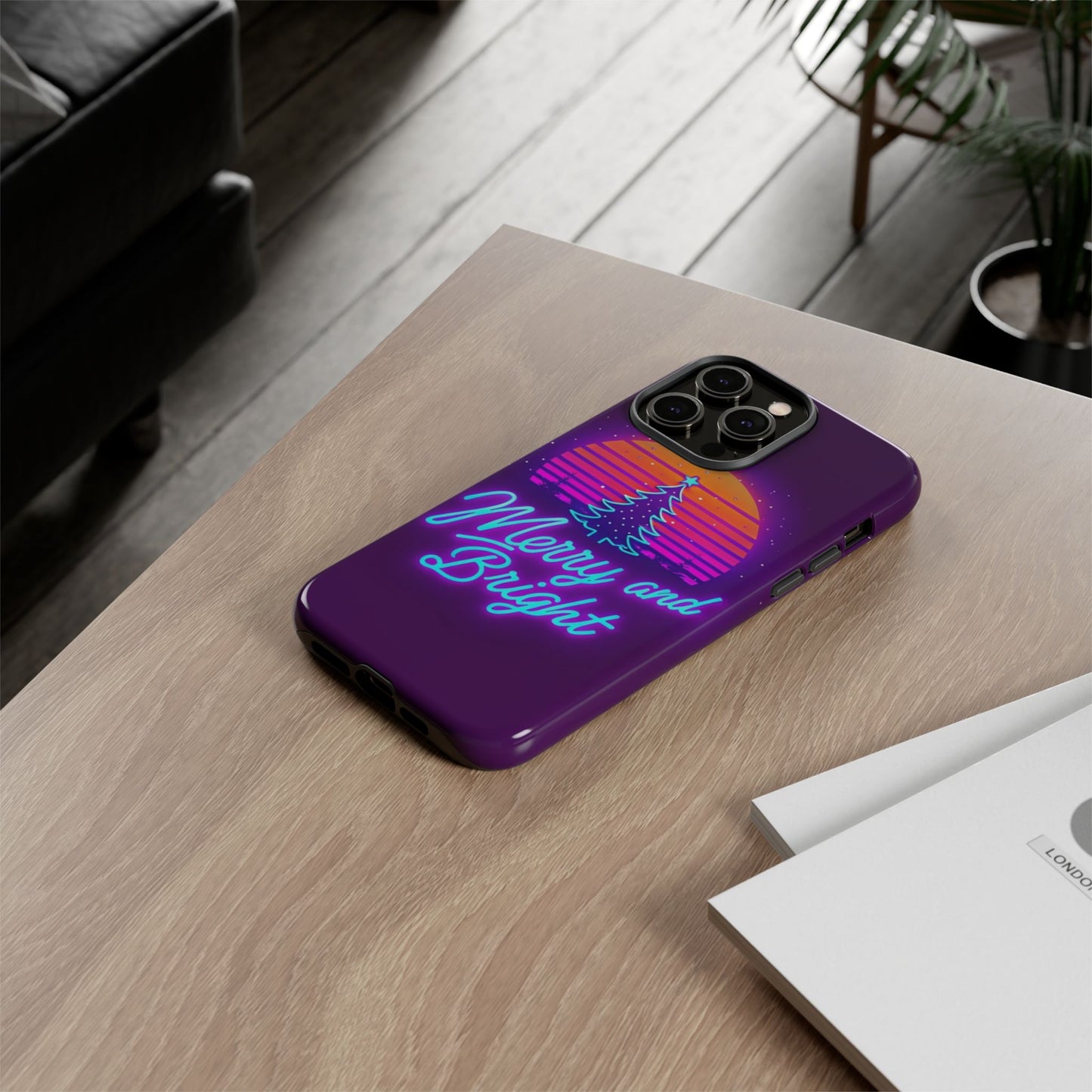 Merry and Bright Neon Phone Case