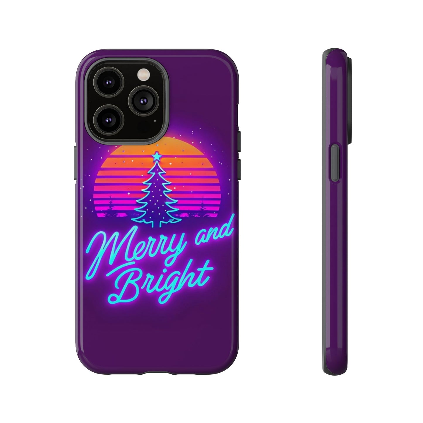 Merry and Bright Neon Phone Case