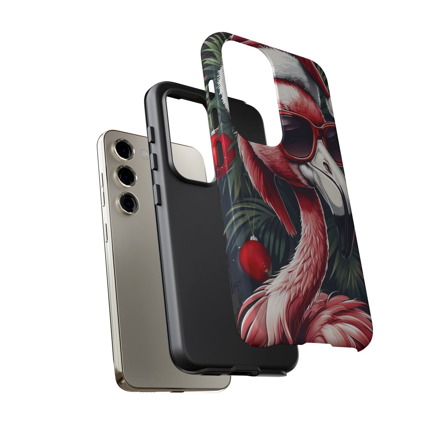 Festive Flamingo Holiday Phone Case