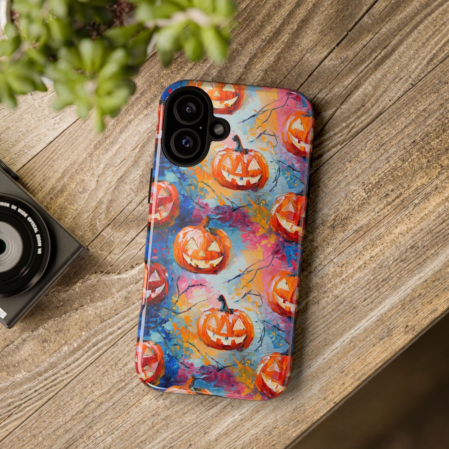 Abstract Jack-O-Lantern Phone Case