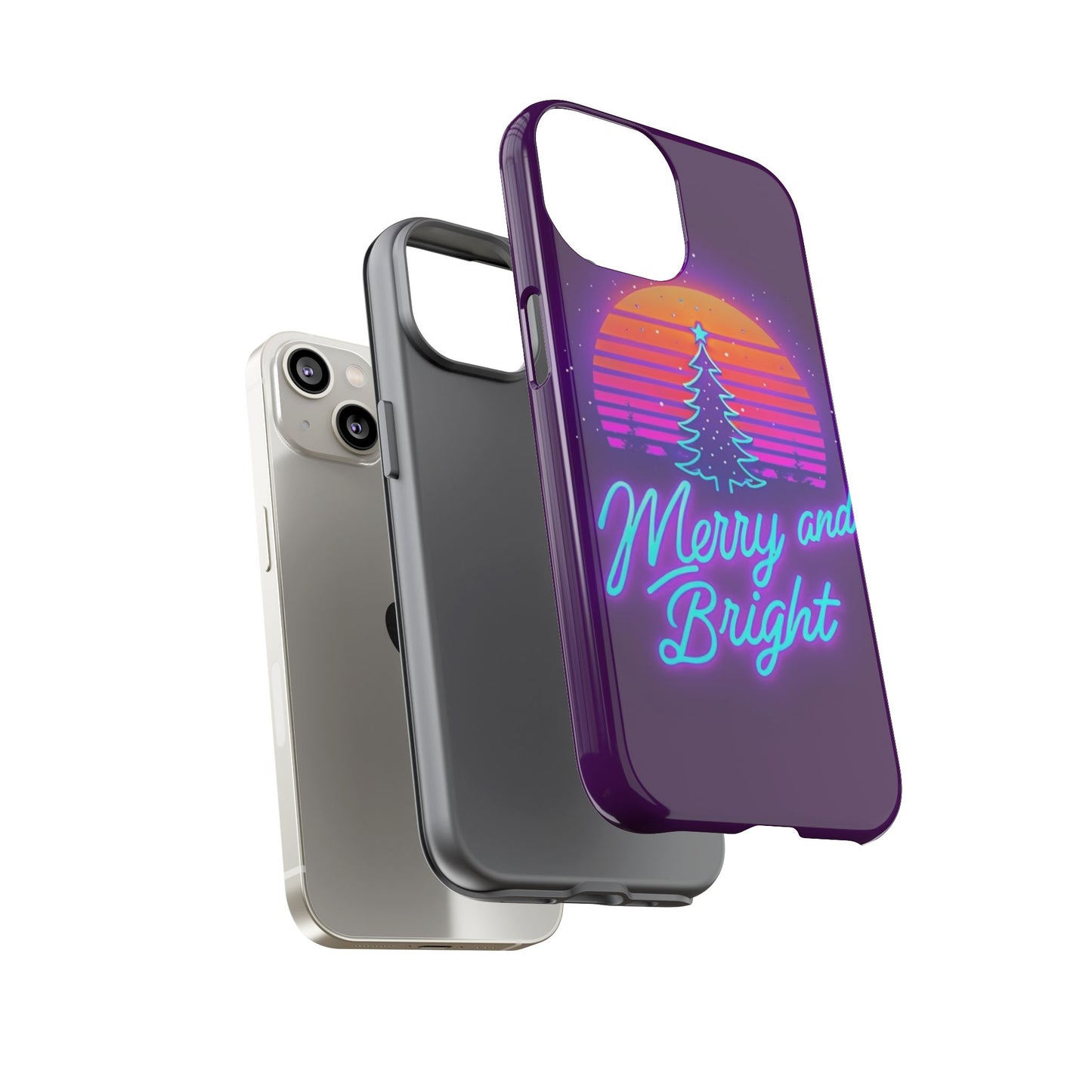 Merry and Bright Neon Phone Case