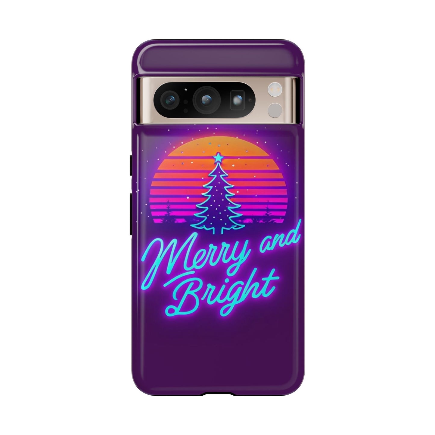 Merry and Bright Neon Phone Case