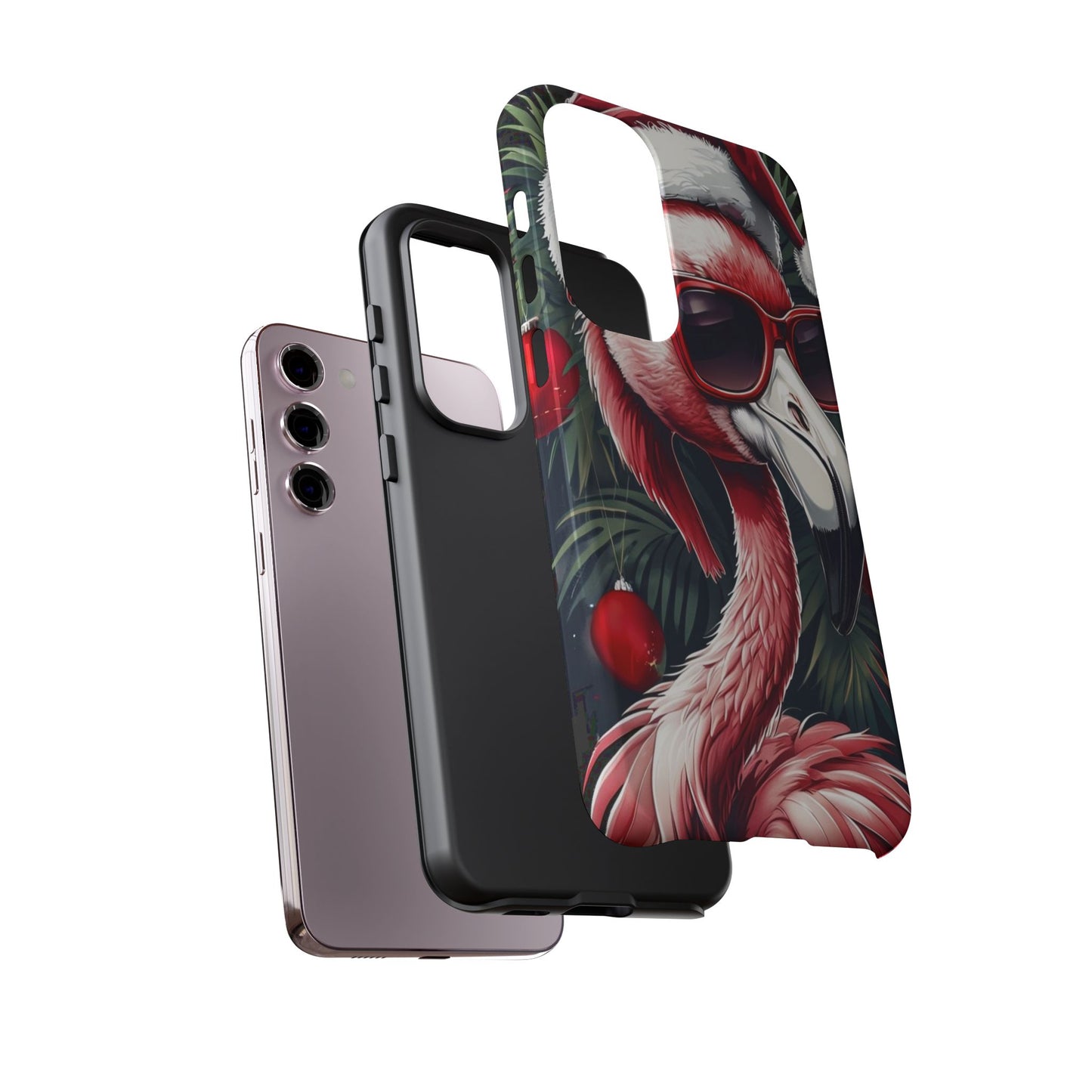 Festive Flamingo Holiday Phone Case