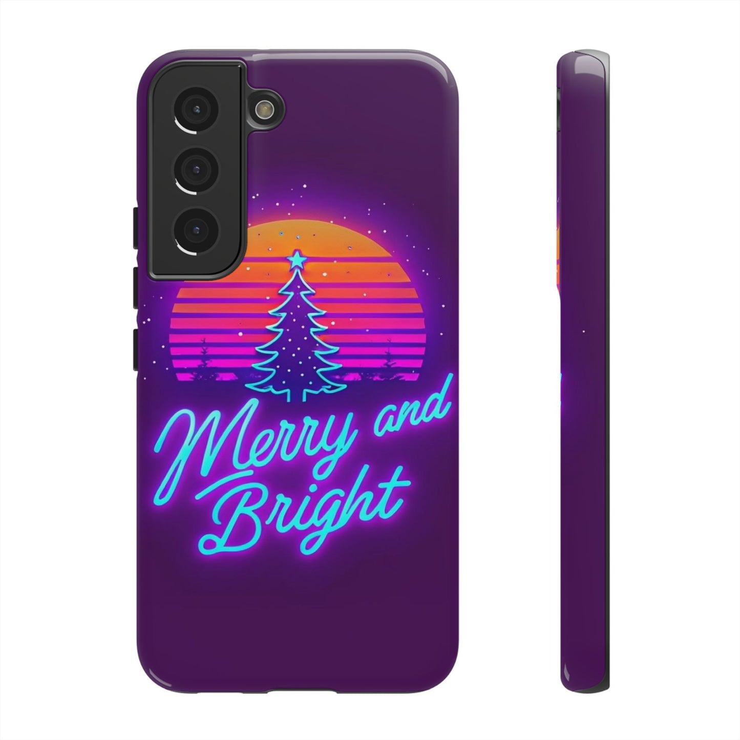 Merry and Bright Neon Phone Case