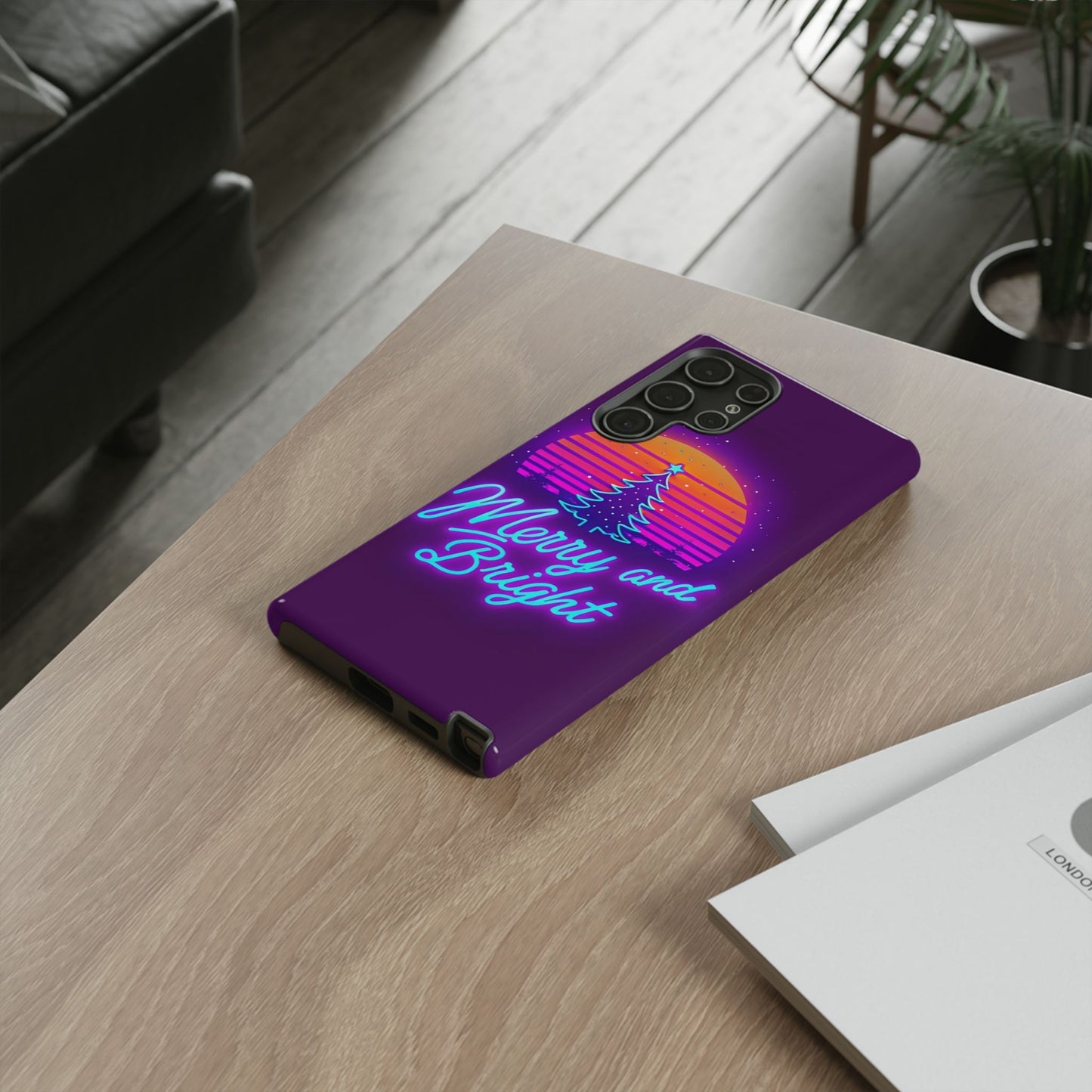 Merry and Bright Neon Phone Case