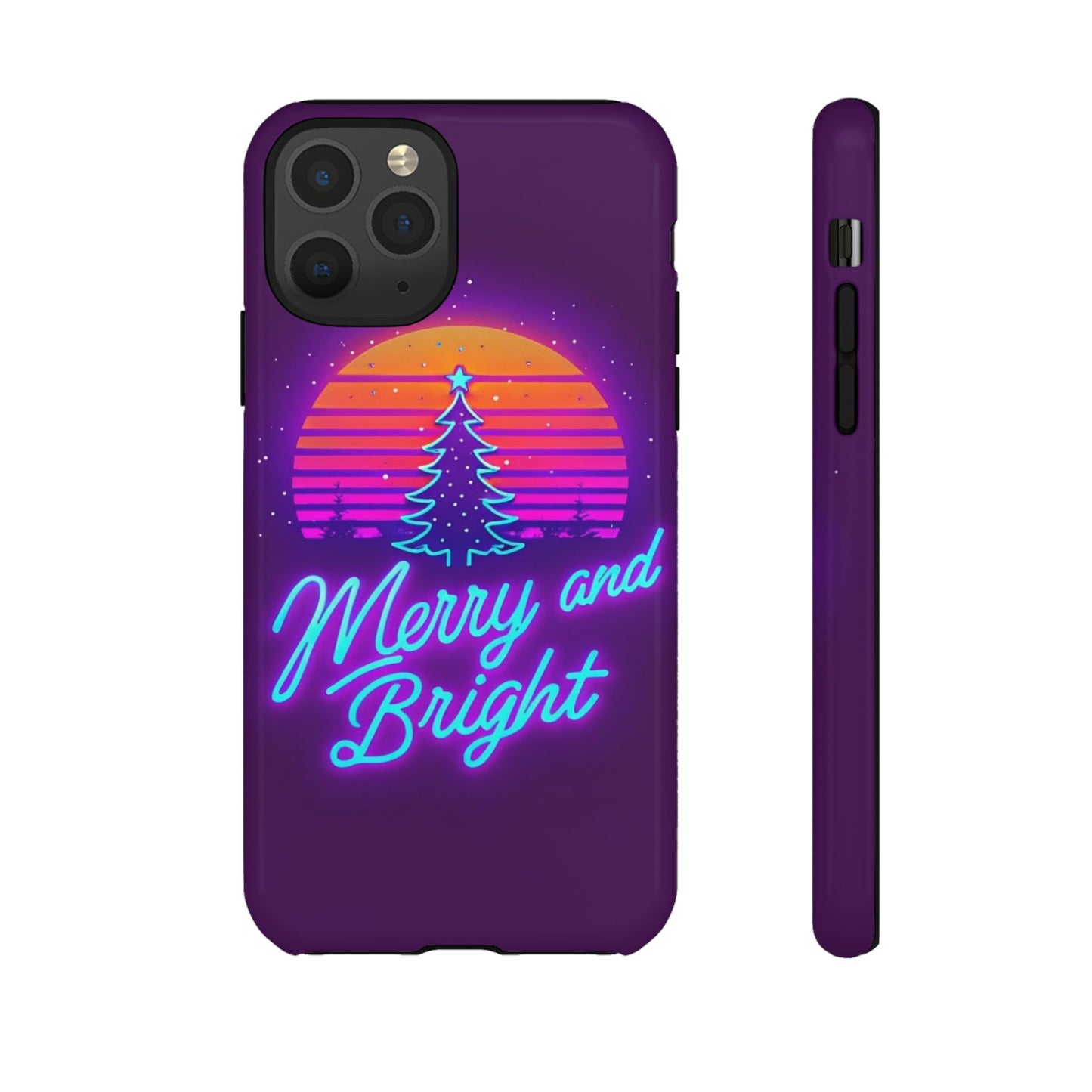 Merry and Bright Neon Phone Case