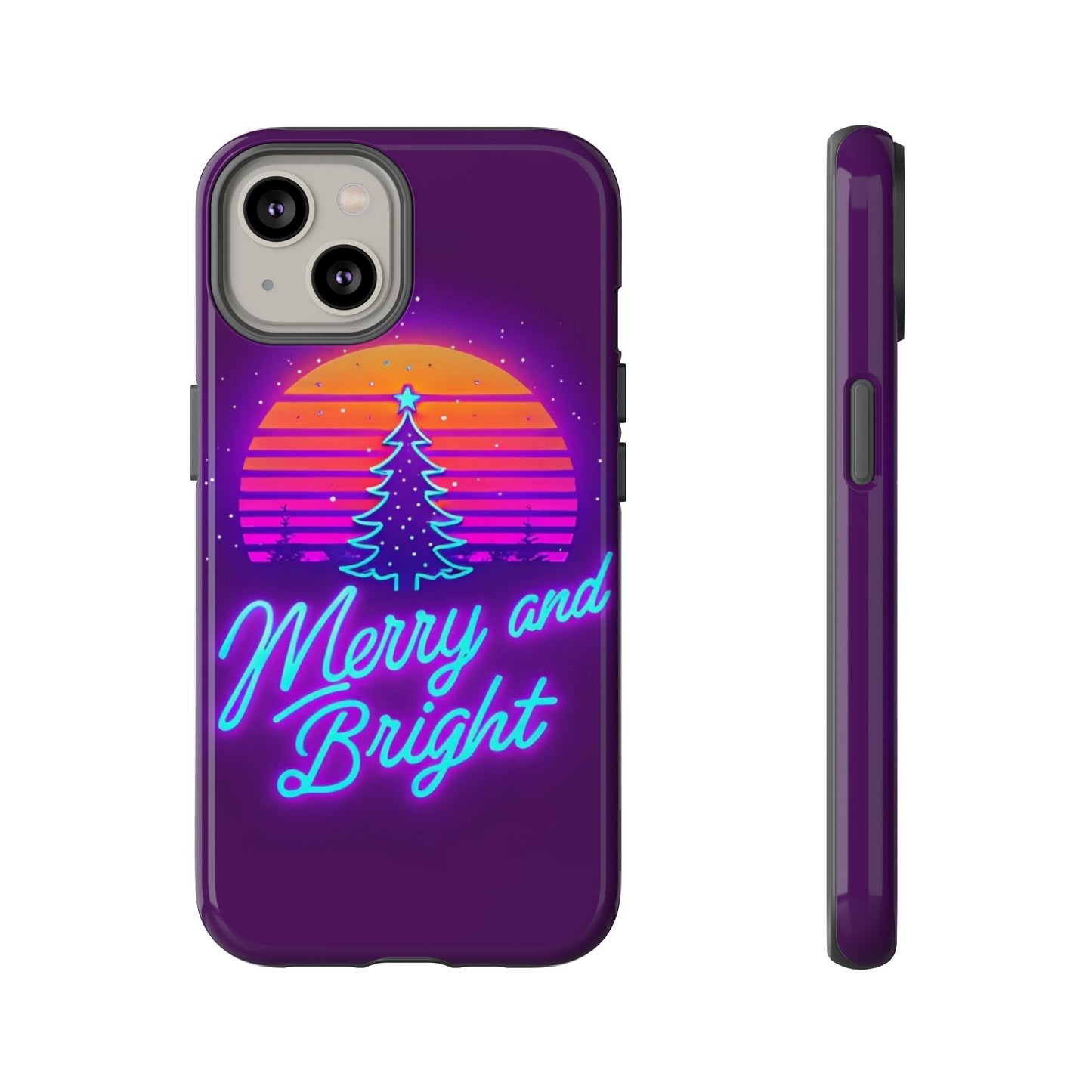 Merry and Bright Neon Phone Case